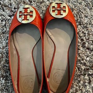 Tory Burch orange flats
